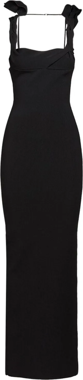 La Robe Malle Alca crepe long dress