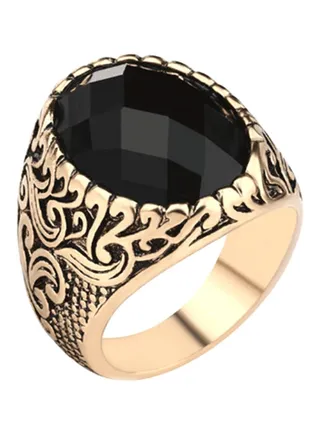Gold Plated Totem Ring 