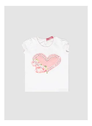 Printed Round Short Sleeve T-Shirt 