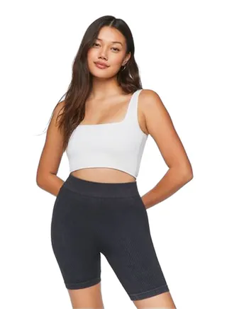 Seamless Ribbed Biker Shorts 