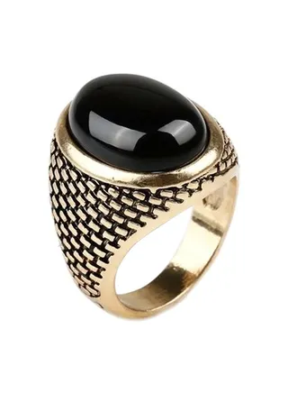 Gold Plated Alloy Rhinestone Studded Ring 