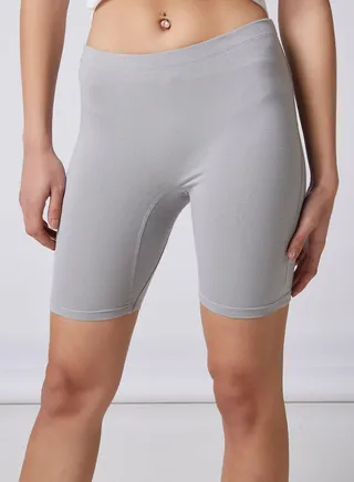 Essential Biker Shorts Grey 
