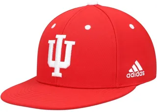 Men's adidas Indiana Hoosiers Crimson On-Field Baseball Fitted Hat