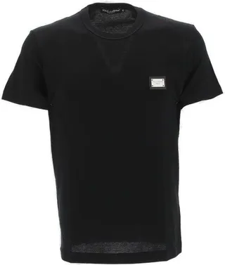 Branded-tag Crewneck T-shirt