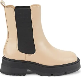 Lenia Chunky Leather Chelsea Boots