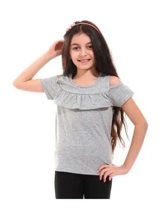 Girls Top with shoulder cuts 