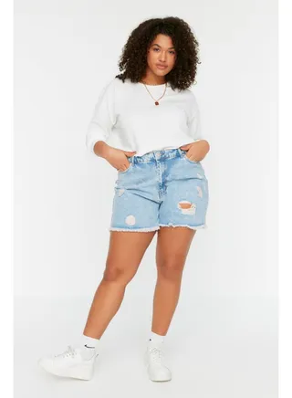 Blue Denim Shorts & Bermuda TBBSS22SR0165 