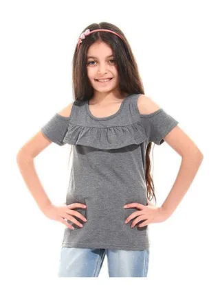 Girls Top with shoulder cuts 
