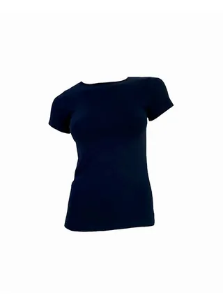 Plain Basic Scoop Neck Sleeveless Shirt Dark- Blue 