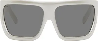 Rick Owens Silver Davis Sunglasses