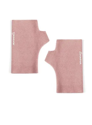 Women's Warm Dew Finger Trimming Thin Half Finger Gloves 