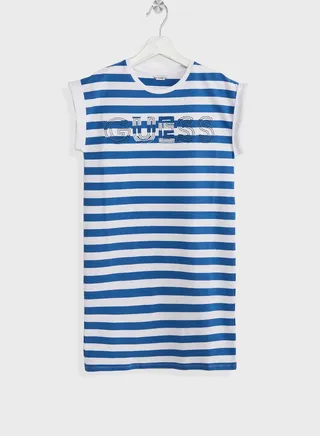Youth Striped T-Shirt Dress 