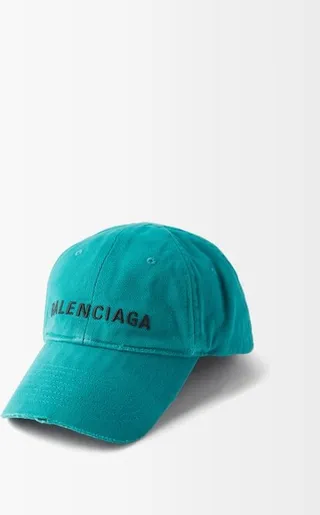 Logo-embroidered Distressed Cotton-twill Cap