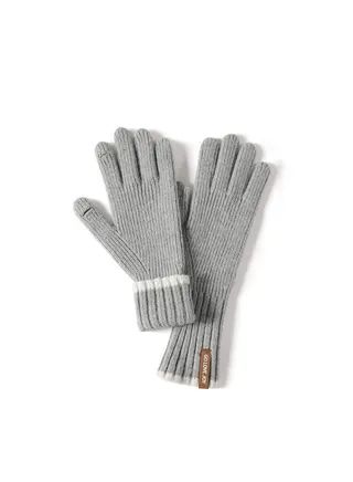 Women's Plush Thermal Knit Touchscreen Thick Gloves 