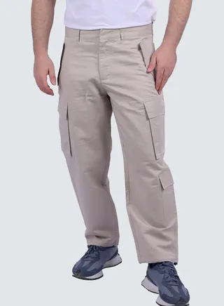 Men's Multi Pockets Cargo Pants in Sand 