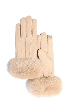 Women's Outdoor Plush Warm And Cold Proof Gloves In Winter 