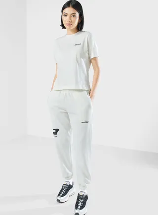 Space Printed Joggers 