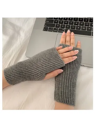 Fingerless Cotton Polyester Gloves Sleeves 