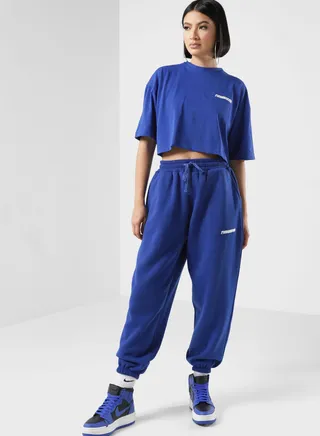 Oversized Racer Printed Joggers 