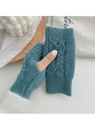 Fingerless Cotton Polyester Gloves Sleeves 