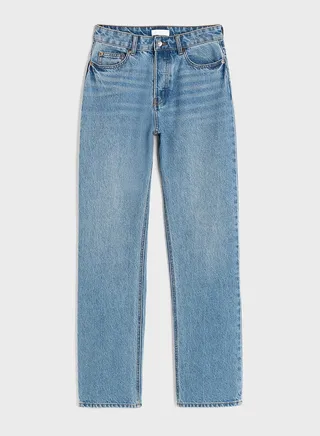 High Waist Straight Jeans