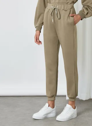 French Terry Sweatpants Khaki 