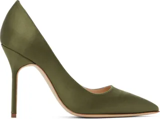 Manolo Blahnik Green BB Heels