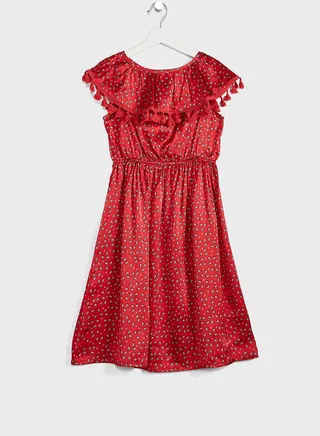 Solid Midi Dress 