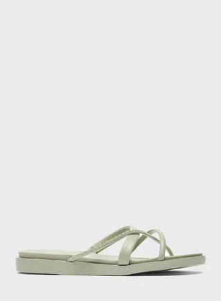 Single Strap Flat Sandals