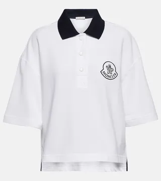 Logo cotton pique polo shirt