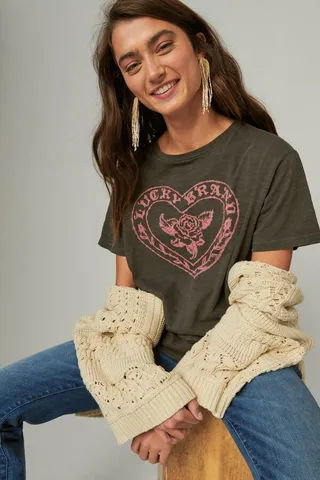 Lucky Stamp Boyfriend Tee