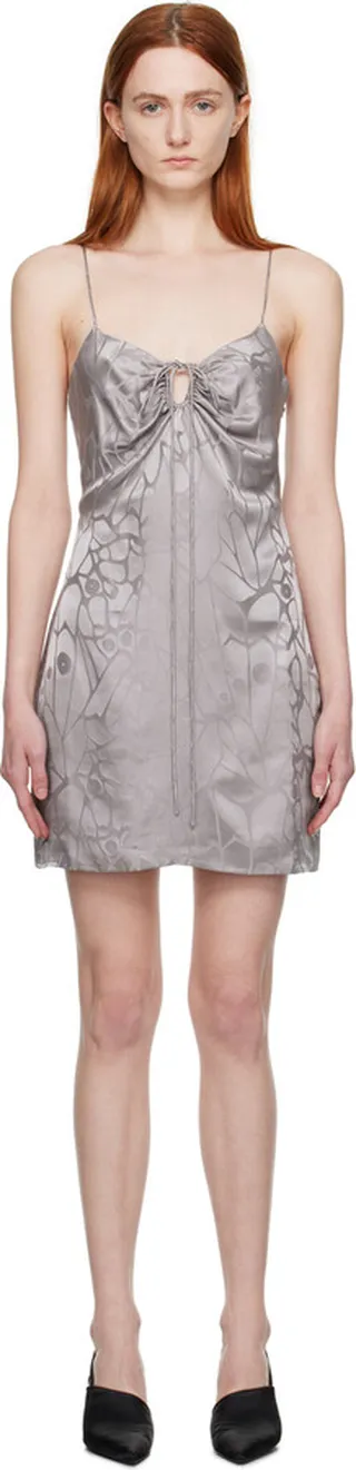 ANINE BING Purple Papillon Minidress