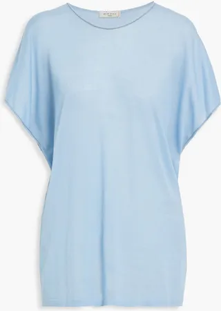 Bead-embellished cashmere T-shirt