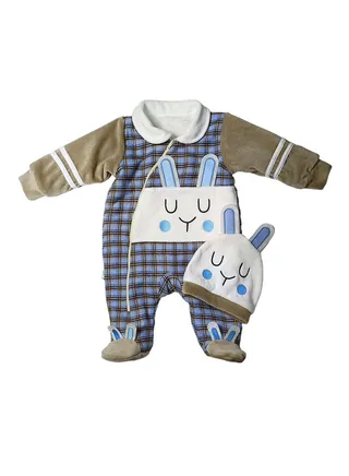 Baby Unisex Jumpsuit with hat 