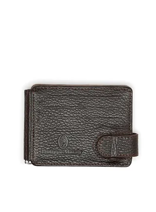 Philippe Moraly Bifold Reversible Money Clip Card Holder 