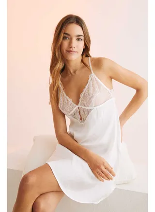 Lace short nightgown 