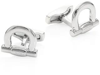 Gancini Whale Back Cuff Links