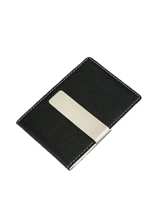 PU Leather Money Clip Black/White/Cream 