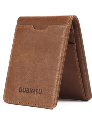 Leather Wallet Brown 
