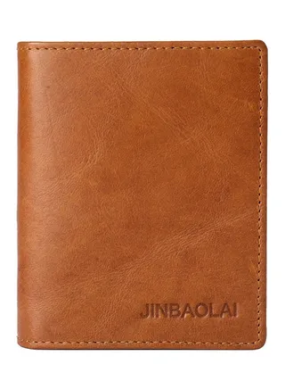 Leather Wallet Brown 