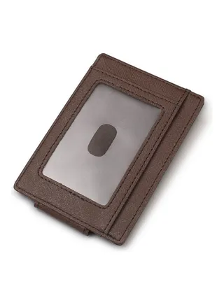 Leather Money Clip Coffee 