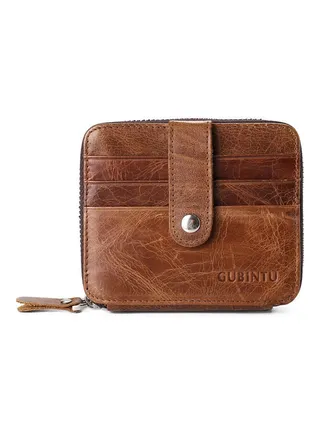 Leather Wallet Brown 