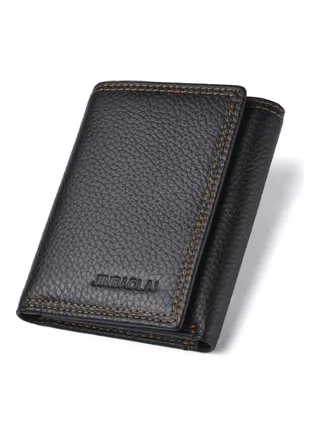 Leather Wallet Black 