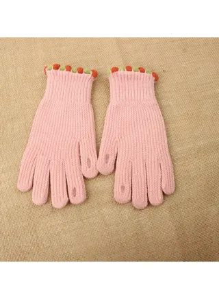 Solid Knit Gloves 