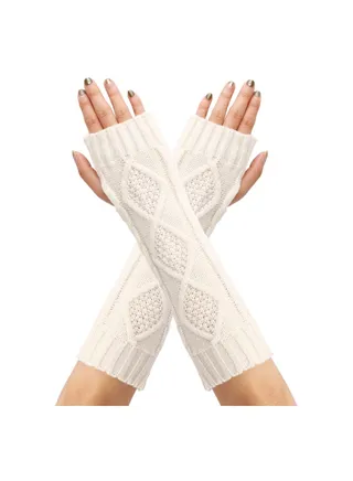 Fingerless Knitting Cotton Gloves Sleeves 