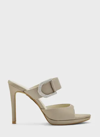 Double Strap High Heel Sandals 