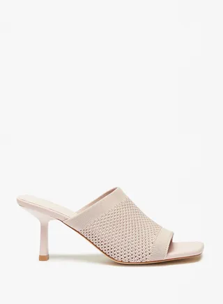One Strap Mid Heel Sandals 