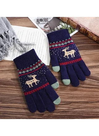 Solid Knit Gloves 