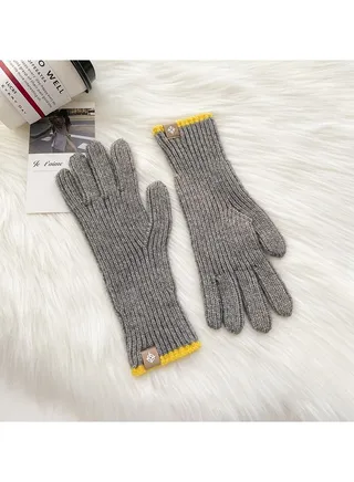 Solid Knit Gloves 