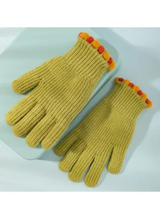 Solid Knit Gloves 